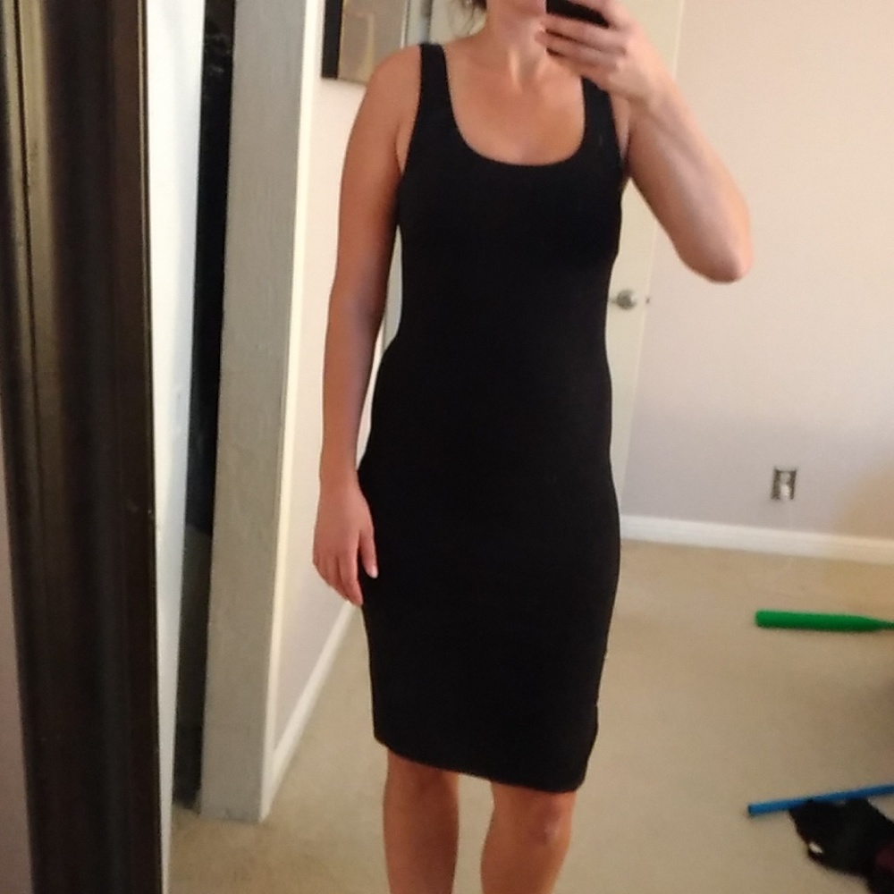 Casual black dress